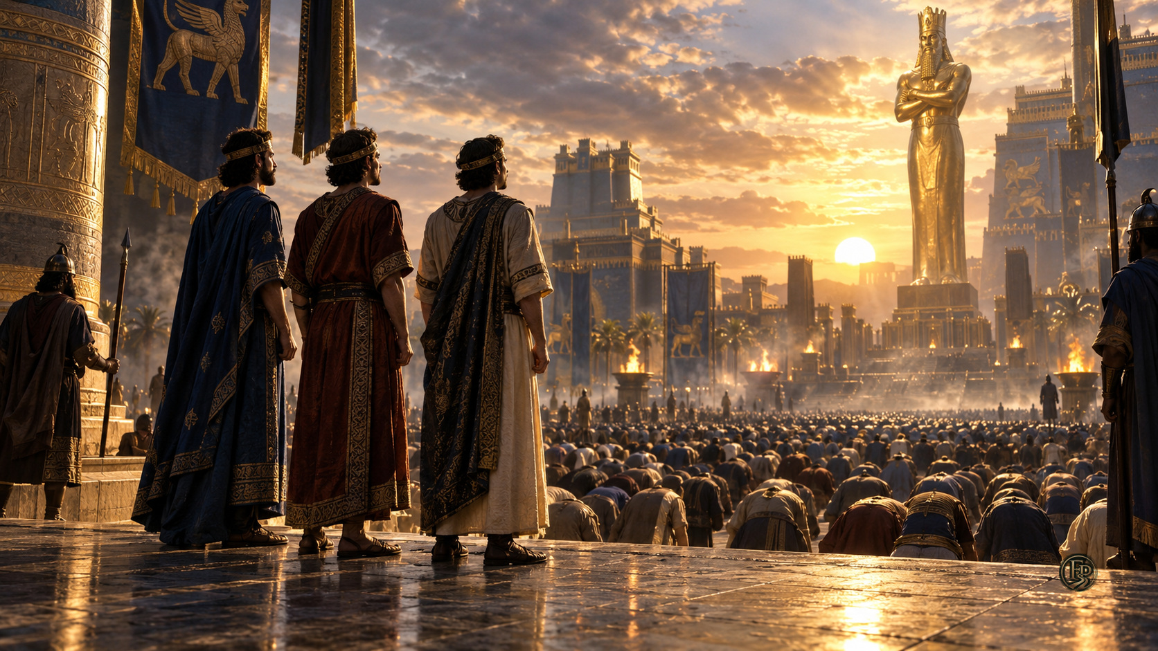 Illustration for “When Faith Refuses to Bow: Formation in the Furnace”, an article on Daniel 3 from The Formative Path